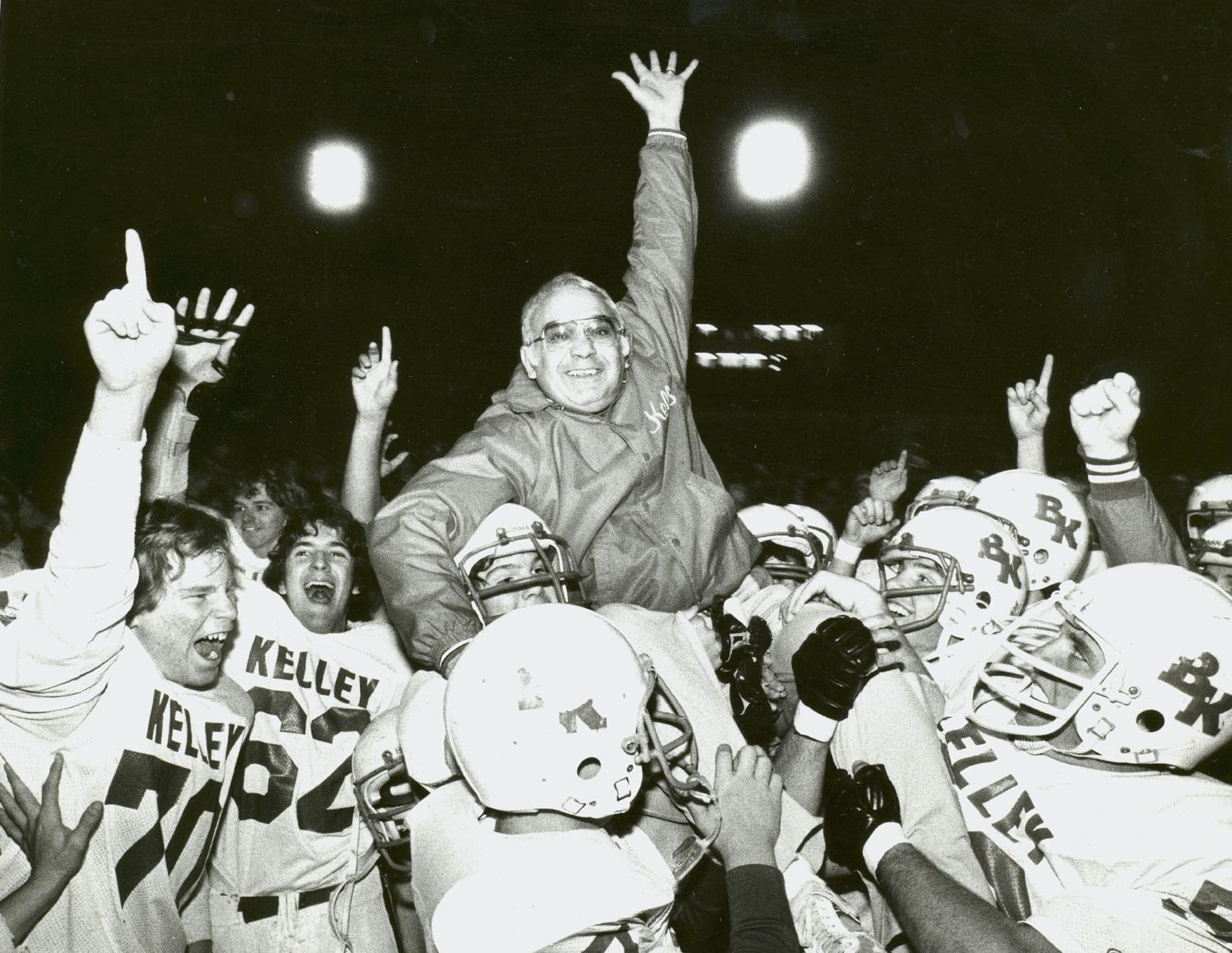 1981: Angelo Prassa, Bishop Kelley (pictured); and Gib Dolezal, Stroud